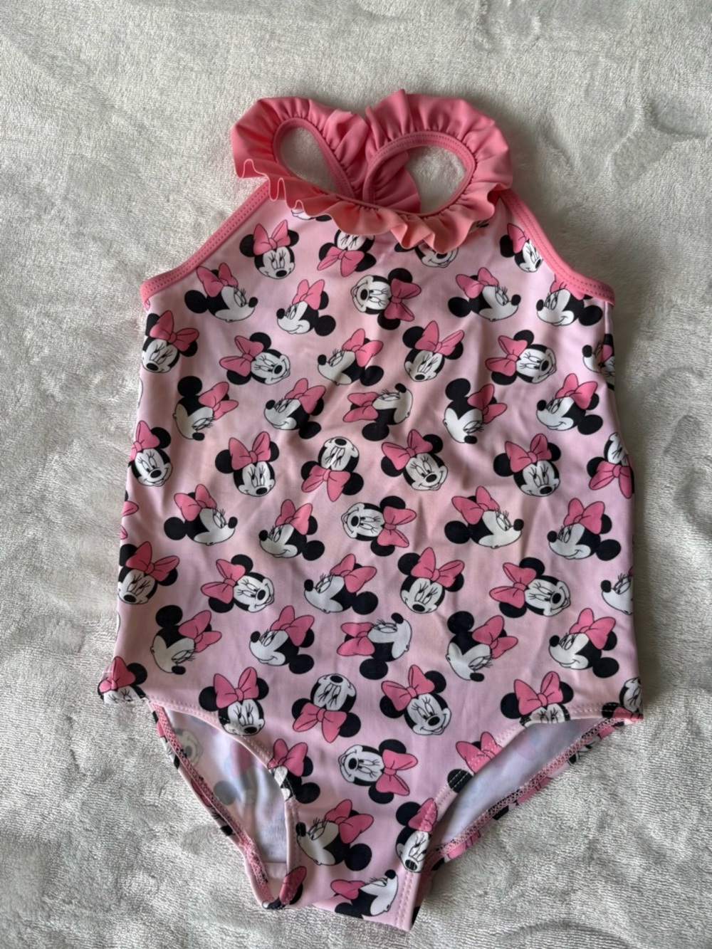 H&M Pink Minnie Mouse One-Piece Swimsuit